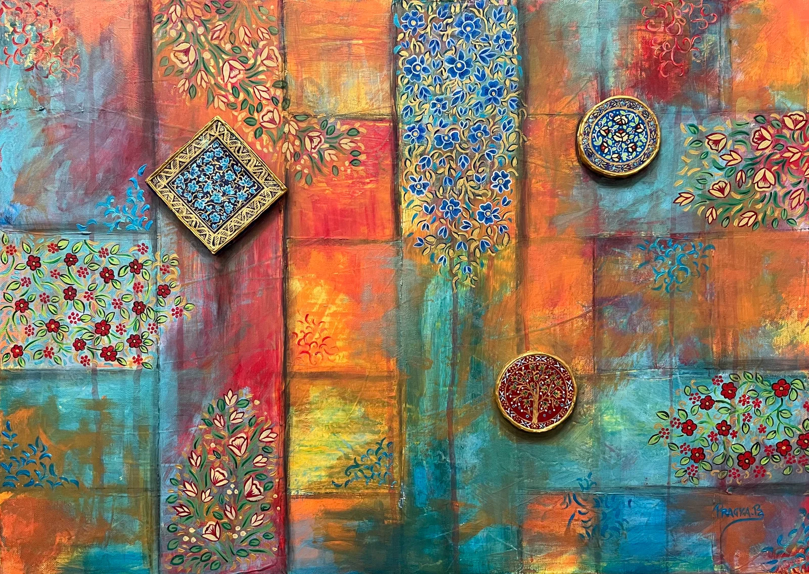 “Jawharat Kashmir” - Original Handcrafted Canvas Painting