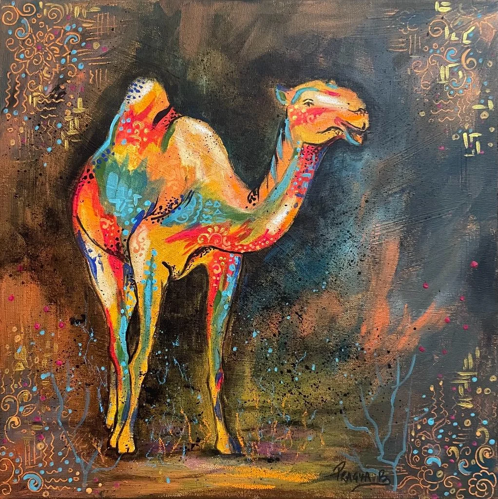 “Desert Beauty” - Original Handcrafted Canvas Painting