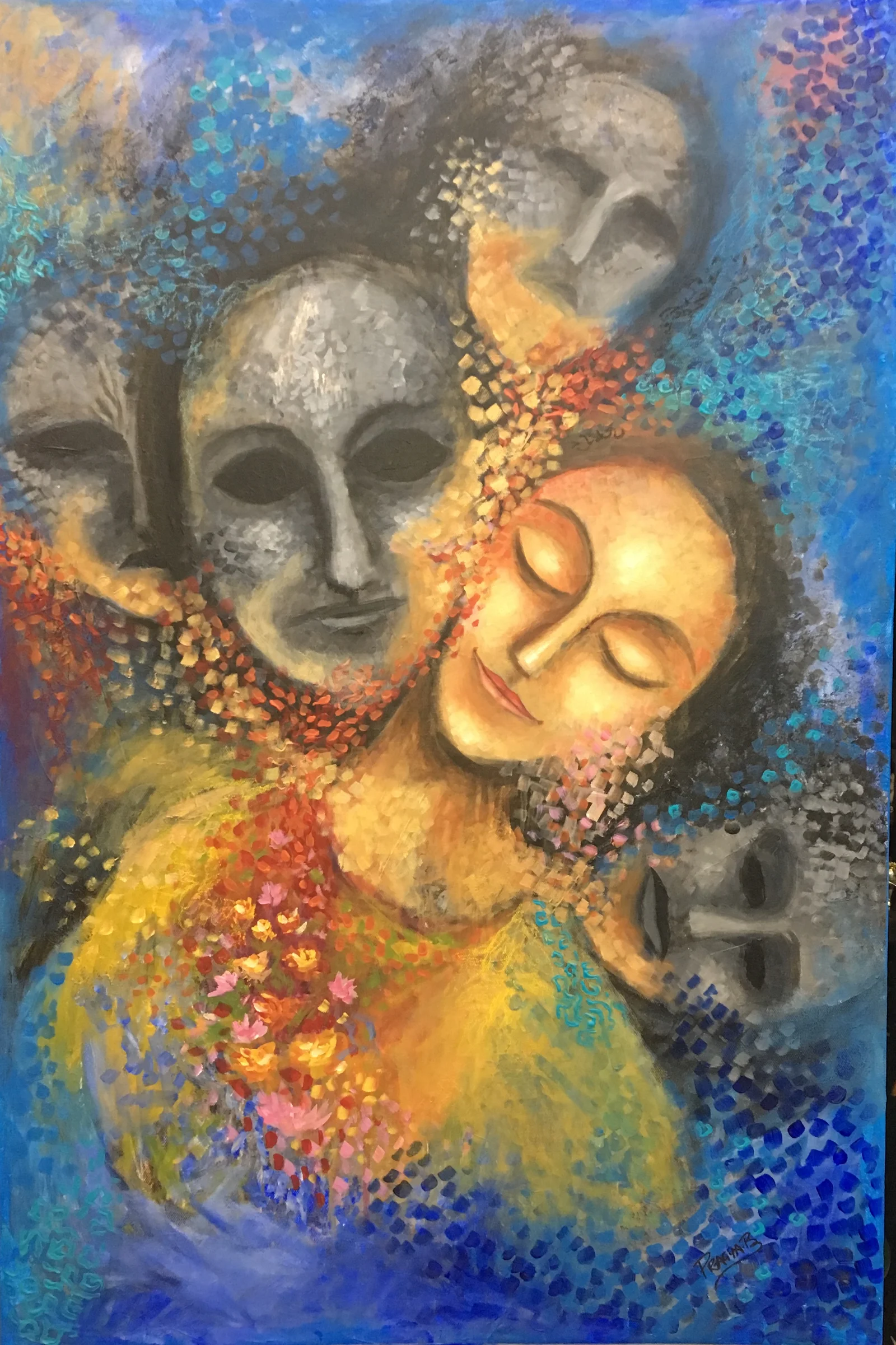 “Spreading Positivity” - Original Handcrafted Canvas Painting