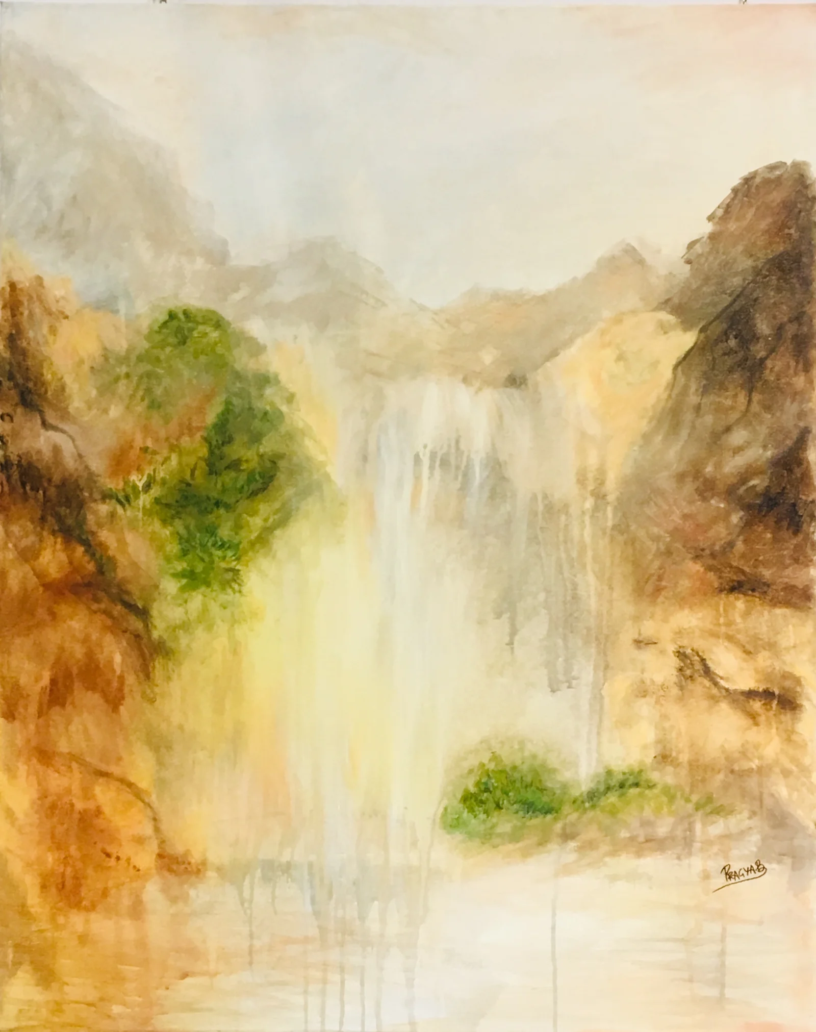 “Nature 2” - Original Handcrafted Canvas Painting