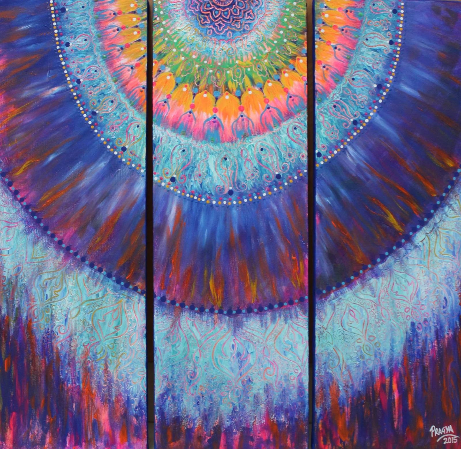 “Colour Blast” - Original Handcrafted Canvas Painting